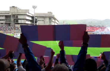 Lo stadio "Alfredo Viviani" gremito per la partita Potenza - Picerno