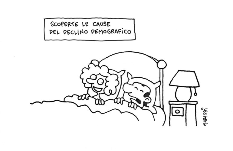 La vignetta di Riccardo Marassi per la presentazione di "Italia 2018 - 60 storie per capire la Terza Repubblica"